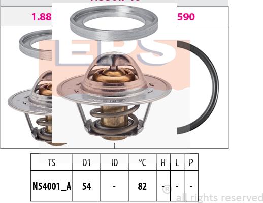 MDR EPS-1880 740S - Termostats, Dzesēšanas šķidrums adetalas.lv