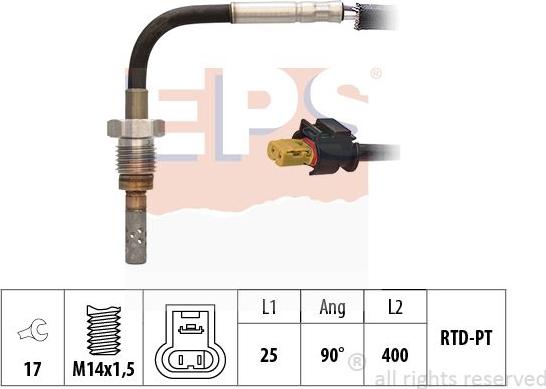 MDR EPS-1220 133 - Devējs, Izplūdes gāzu temperatūra adetalas.lv