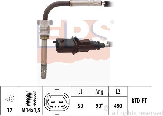 MDR EPS-1220 294 - Devējs, Izplūdes gāzu temperatūra adetalas.lv