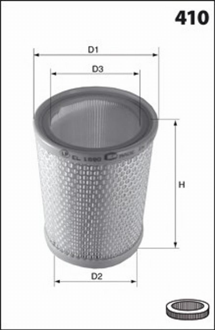 Mecafilter 151 - Gaisa filtrs adetalas.lv