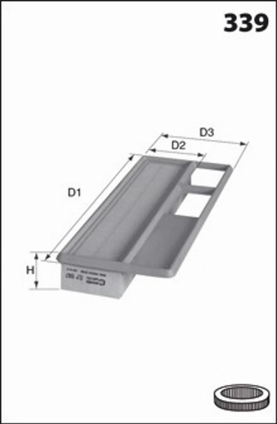 Mecafilter 215 - Gaisa filtrs adetalas.lv