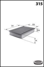 Mecafilter ELP9189 - Gaisa filtrs adetalas.lv