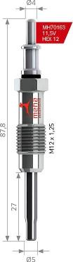 MEHA AUTOMOTIVE MH70163 - Kvēlsvece adetalas.lv