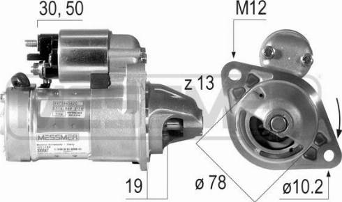 Messmer 220047A - Starteris adetalas.lv