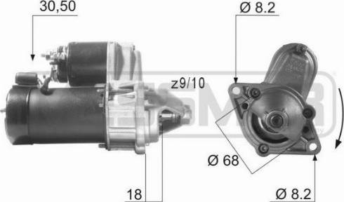 Messmer 220001A - Starteris adetalas.lv