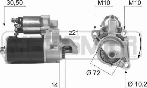 Messmer 220034A - Starteris adetalas.lv