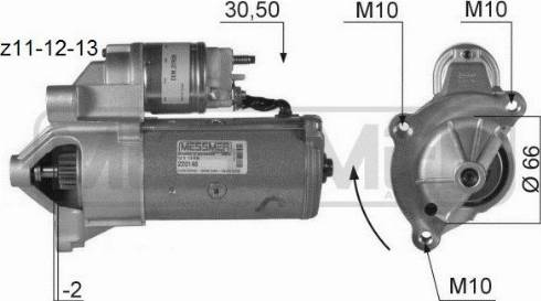 Messmer 220148A - Starteris adetalas.lv