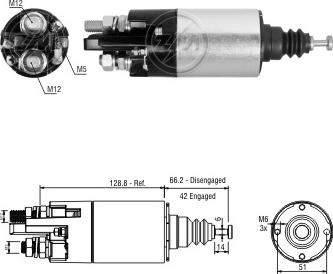 Messmer ZM842 - Ievilcējrelejs, Starteris adetalas.lv