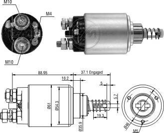 Messmer ZM2639 - Ievilcējrelejs, Starteris adetalas.lv