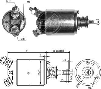 Messmer ZM733 - Ievilcējrelejs, Starteris adetalas.lv