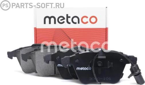 METACO 3000-101 - Bremžu uzliku kompl., Disku bremzes adetalas.lv