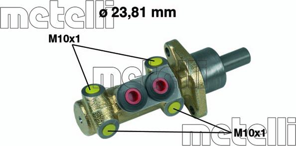 Metelli 05-0398 - Galvenais bremžu cilindrs adetalas.lv