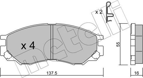 Metelli 22-0401-0 - Eļļas filtrs adetalas.lv