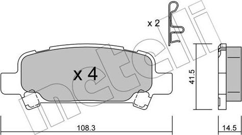 Metelli 22-0414-0 - Eļļas filtrs adetalas.lv