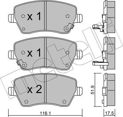 Metelli 22-0485-2 - Eļļas filtrs adetalas.lv