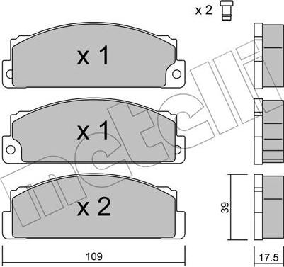 Metelli 22-0102-0 - Bremžu uzliku kompl., Disku bremzes adetalas.lv