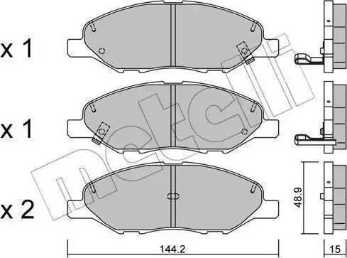 Parts-Mall PKW-008 - Bremžu uzliku kompl., Disku bremzes adetalas.lv