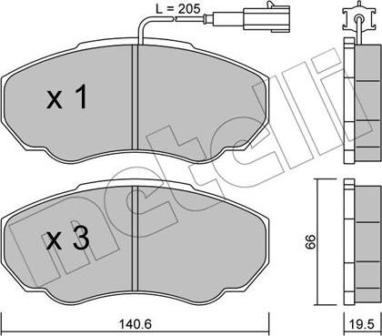 Metelli 22-0325-0 - Eļļas filtrs adetalas.lv