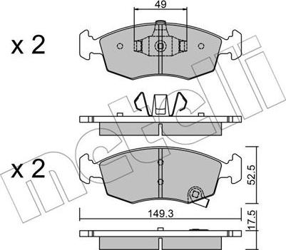 Metelli 22-0274-5 - Eļļas filtrs adetalas.lv