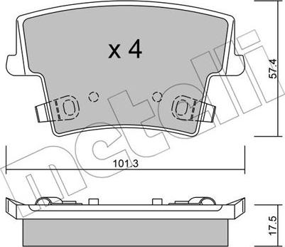 Metelli 22-0718-0 - Eļļas filtrs adetalas.lv