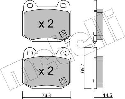 Japanparts JPP-119 - Bremžu uzliku kompl., Disku bremzes adetalas.lv