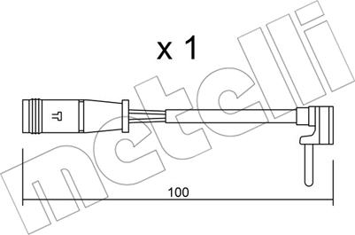 Metelli SU.330 - Indikators, Bremžu uzliku nodilums adetalas.lv