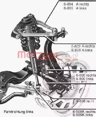 Metzger 83006111 - Stiepnis / Atsaite, Stabilizators adetalas.lv