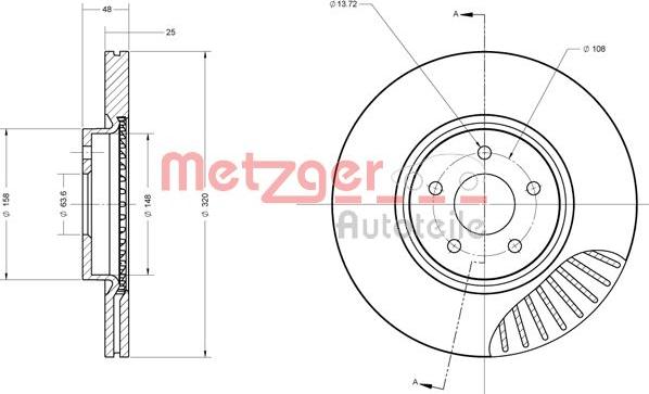 Metzger 6110503 - Bremžu diski adetalas.lv