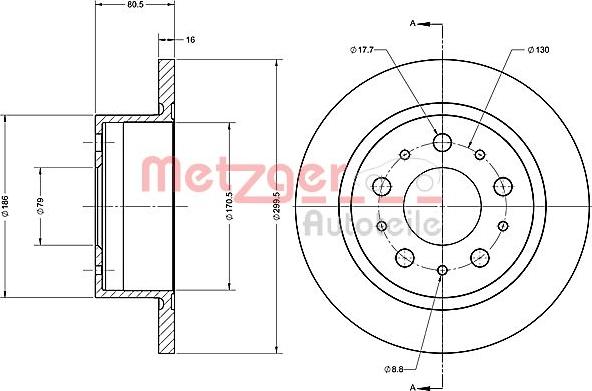 Metzger 6110647 - Bremžu diski adetalas.lv