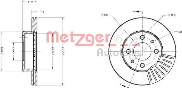 Metzger 6110618 - Bremžu diski adetalas.lv