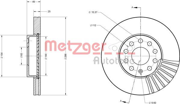 Metzger 6110021 - Bremžu diski adetalas.lv