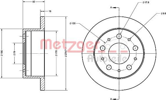 Metzger 6110338 - Bremžu diski adetalas.lv