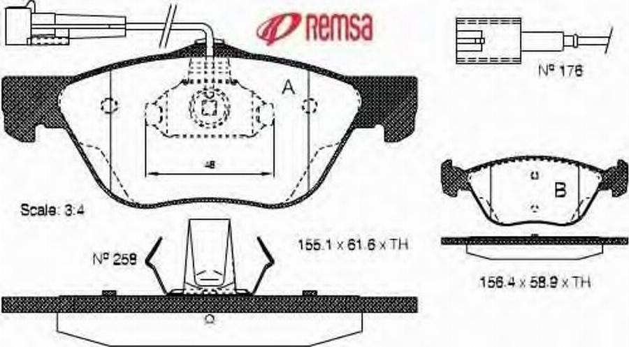 Metzger 058902 - Bremžu uzliku kompl., Disku bremzes adetalas.lv