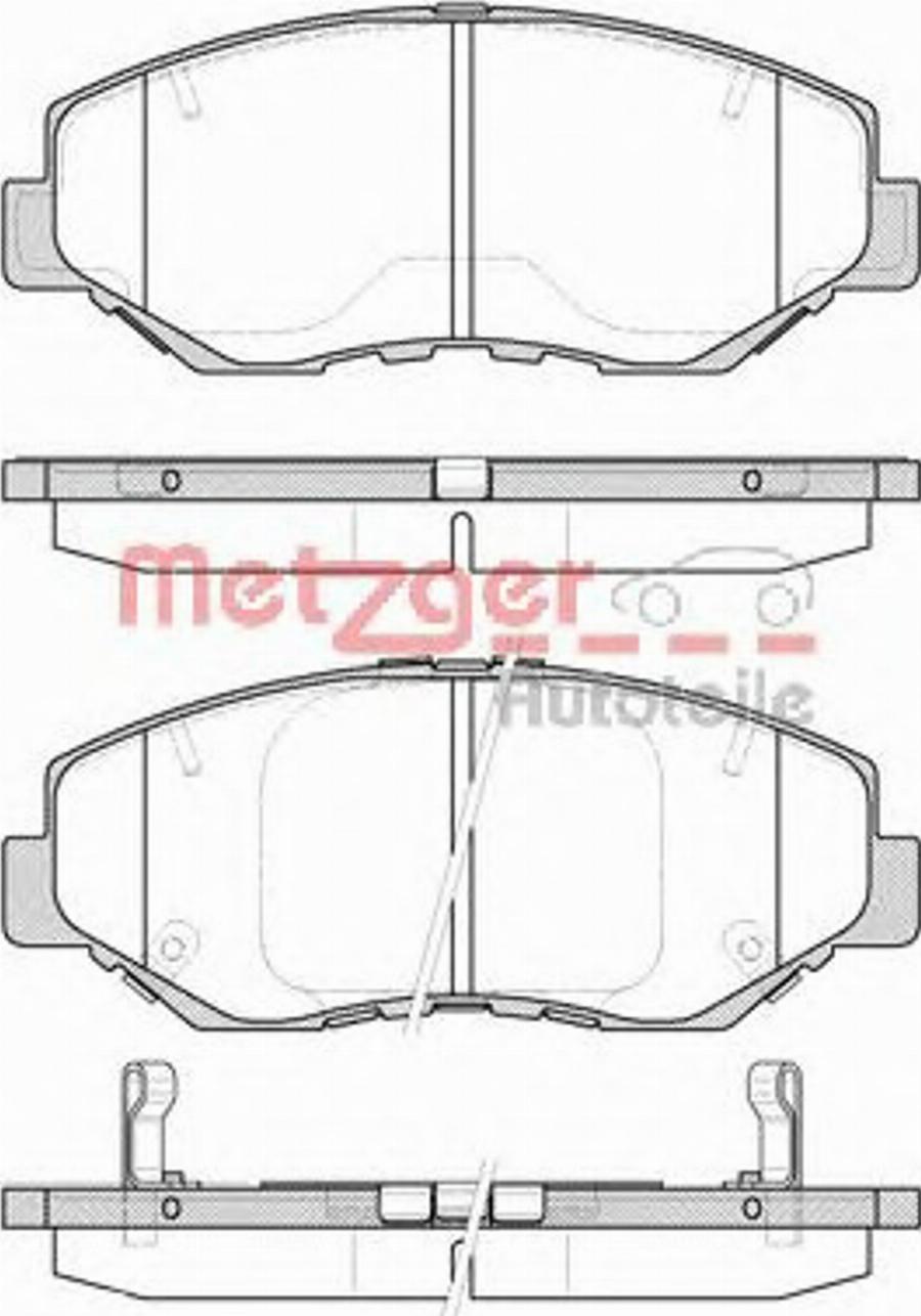 Metzger 089900 - Bremžu uzliku kompl., Disku bremzes adetalas.lv