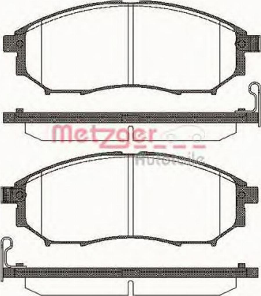 Metzger 0852.14 - Bremžu uzliku kompl., Disku bremzes adetalas.lv