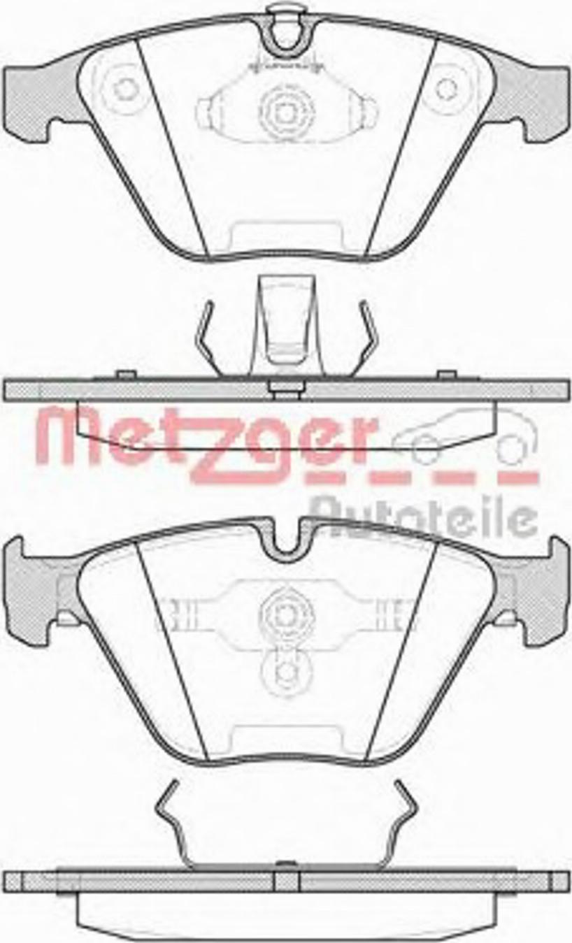 Metzger 085700 - Bremžu uzliku kompl., Disku bremzes adetalas.lv