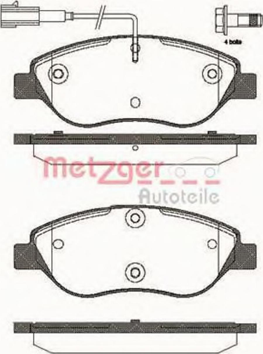 Metzger 0860.02 - Bremžu uzliku kompl., Disku bremzes adetalas.lv