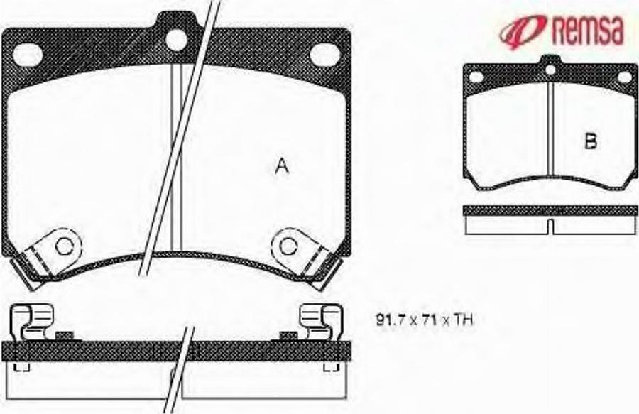 Metzger 033302 - Bremžu uzliku kompl., Disku bremzes adetalas.lv