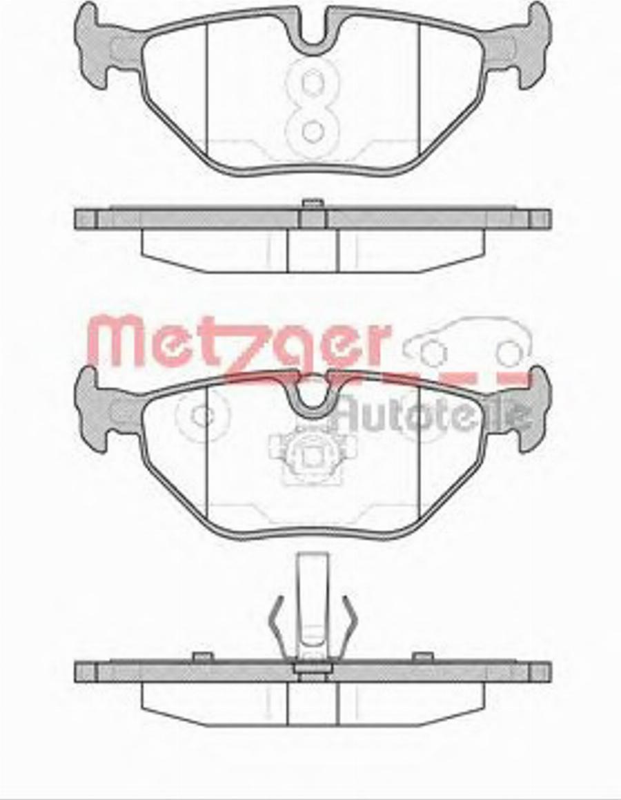 Metzger 026540 - Bremžu uzliku kompl., Disku bremzes adetalas.lv