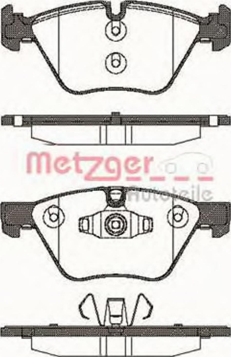 Metzger 105210 - Bremžu uzliku kompl., Disku bremzes adetalas.lv