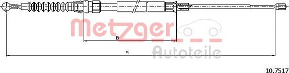 Metzger 10.7517 - Trose, Stāvbremžu sistēma adetalas.lv