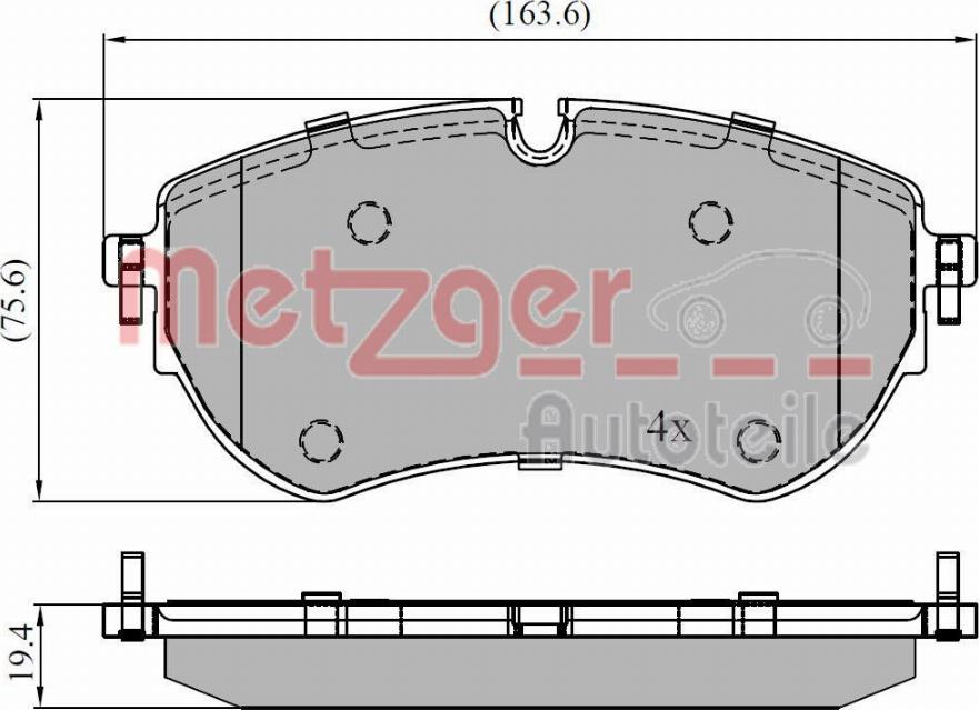 Metzger 1170921 - Bremžu uzliku kompl., Disku bremzes adetalas.lv