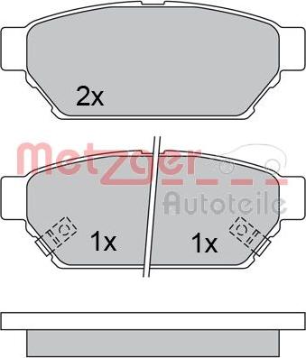 Metzger 1170492 - Bremžu uzliku kompl., Disku bremzes adetalas.lv