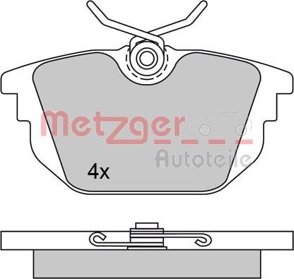 Metzger 1170497 - Bremžu uzliku kompl., Disku bremzes adetalas.lv