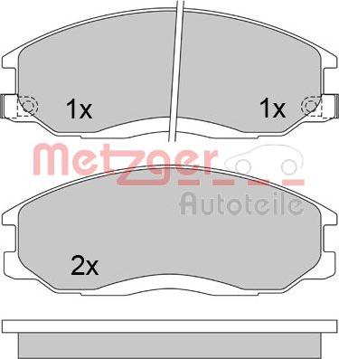 Metzger 1170402 - Bremžu uzliku kompl., Disku bremzes adetalas.lv