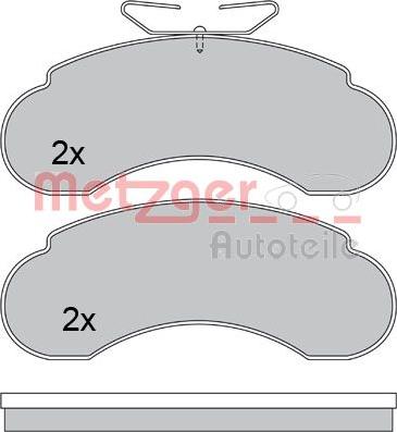 Metzger 1170485 - Bremžu uzliku kompl., Disku bremzes adetalas.lv