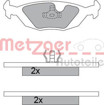 Metzger 1170473 - Bremžu uzliku kompl., Disku bremzes adetalas.lv