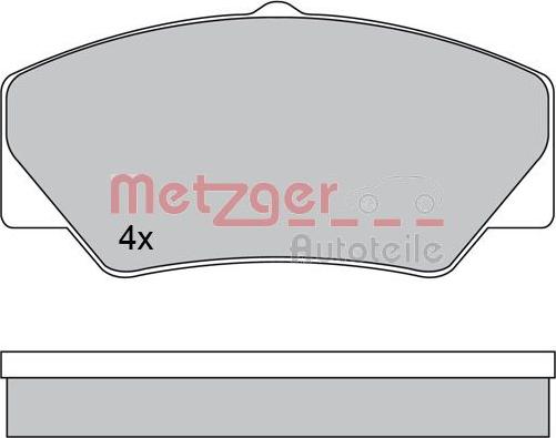 Metzger 1170599 - Bremžu uzliku kompl., Disku bremzes adetalas.lv