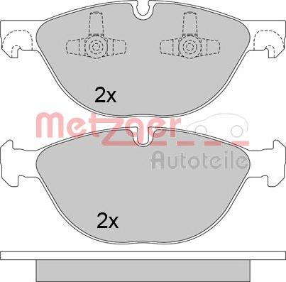 Metzger 1170592 - Bremžu uzliku kompl., Disku bremzes adetalas.lv