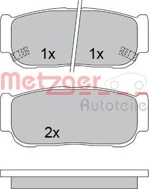 Metzger 1170557 - Bremžu uzliku kompl., Disku bremzes adetalas.lv